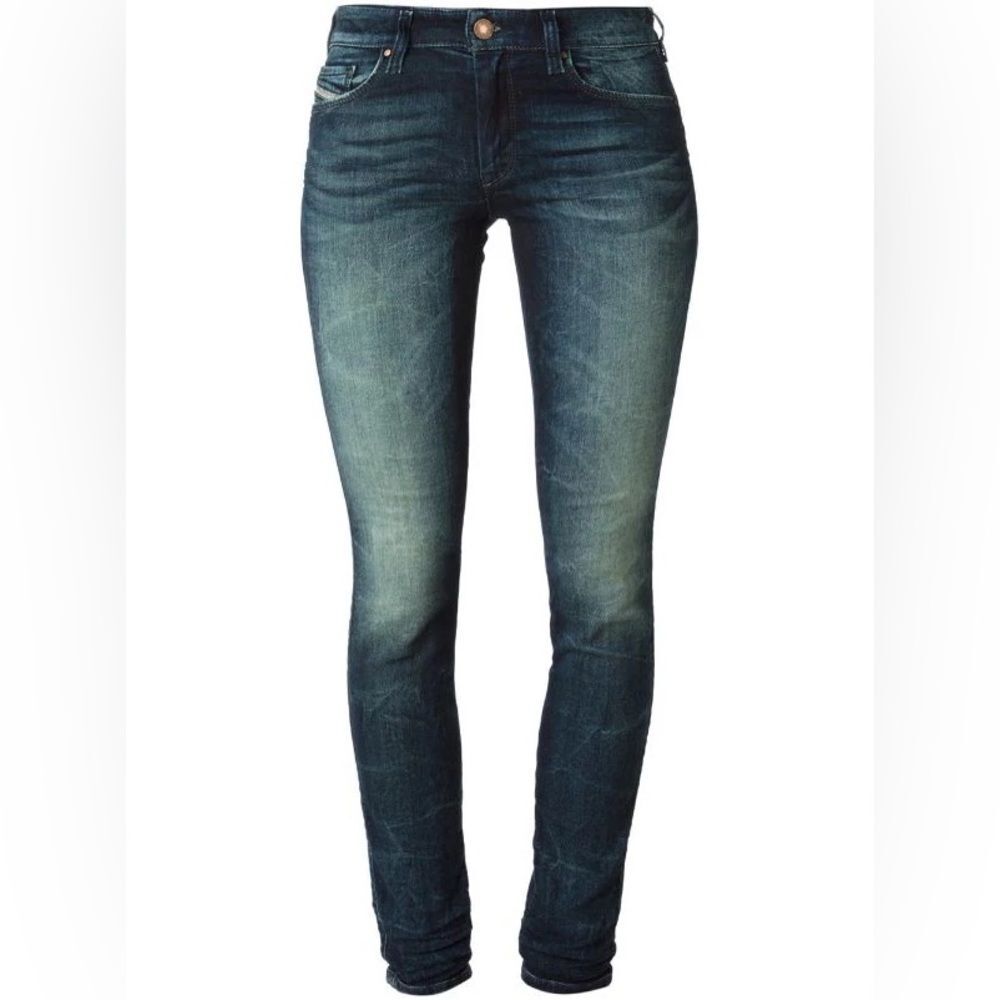 Diesel Doris Women’s Super Slim Skinny Jeans size 25W made in Italy Mid Rise